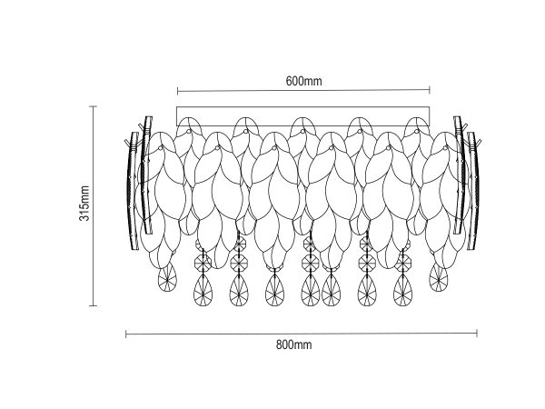 GURU stropný krištáľový luster 800 - V20108 7
