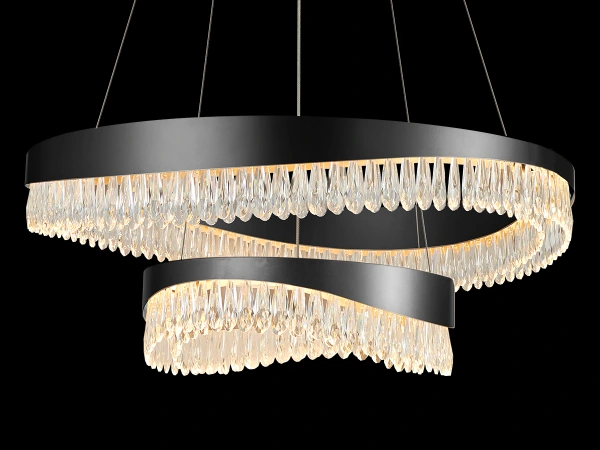 AURORA závesný krištáľový luster 800+450 - V30078 8