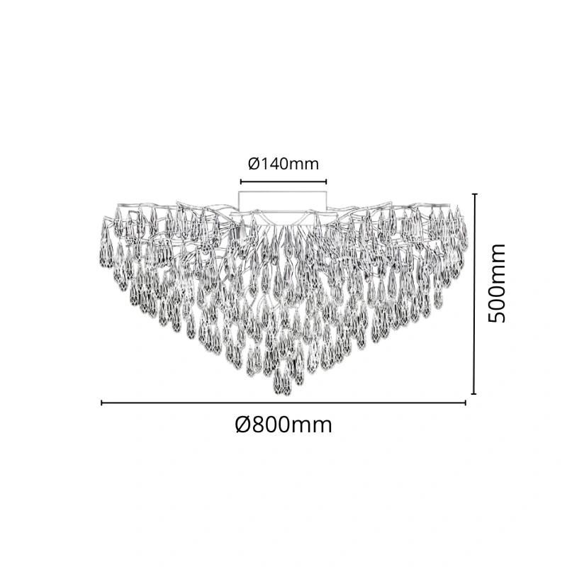 GOCCIA stropný krištáľový luster 800 - V20032 5