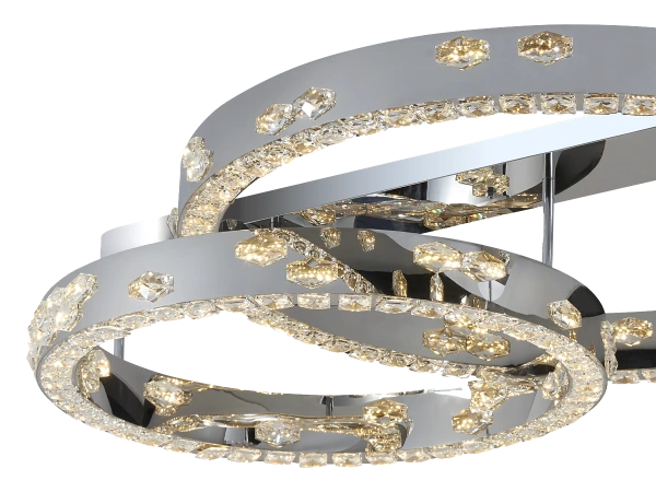 CLARIS stropný krištáľový luster 800+600 - V30009 5