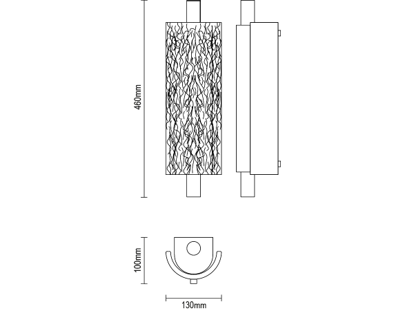 CORTEZA nástenná lampa - V30036 7