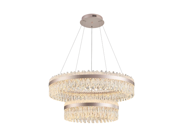 ROCOCO závesný krištáľový luster 950+600 - V30105 2