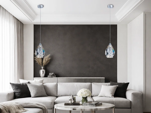 DIAMOR CLEAR závesná krištáľová lampa - V30051 1