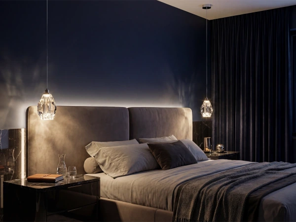 DIAMOR CLEAR závesná krištáľová lampa - V30051 2