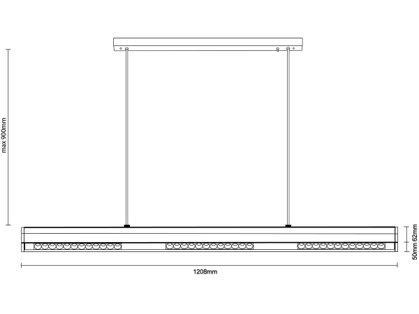 LINIA závesné svietidlo 1200 - 10001 7
