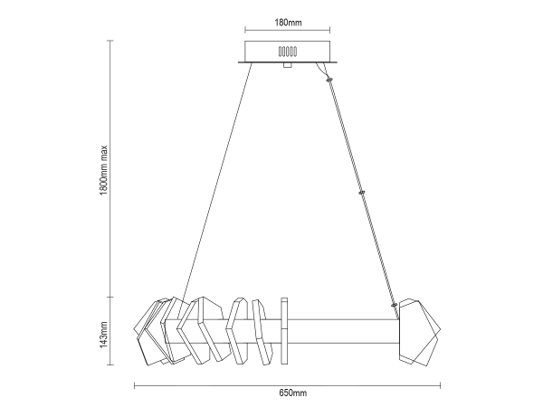 PIKASO závesný krištáľový luster 650 - V30023 12