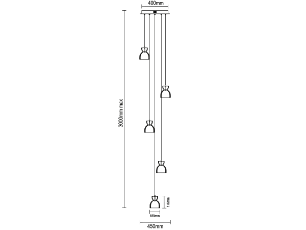 KATRIA závesná krištáľová lampa - V30044 4