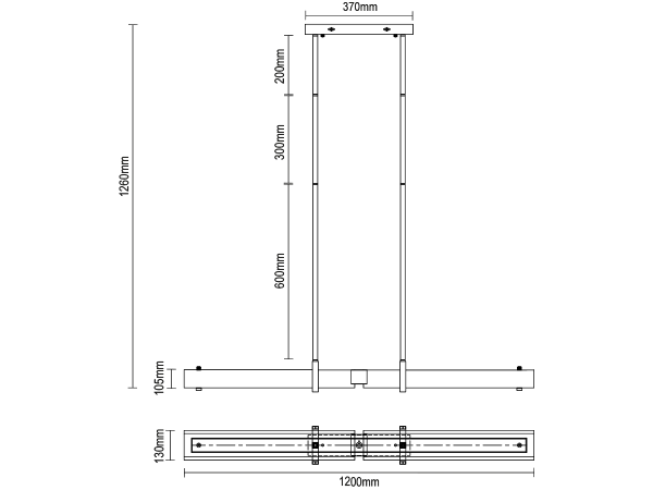 CORTEZA závesný luster 1200 - V30032 8